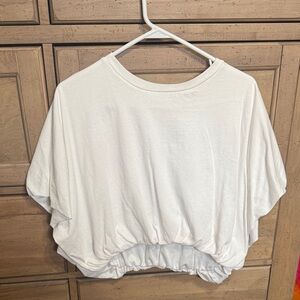 TALULAH Bubble Hem Top - White